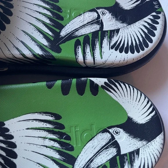 39 Farm Rio x Adidas Platform Slides - Picture 8 of 10